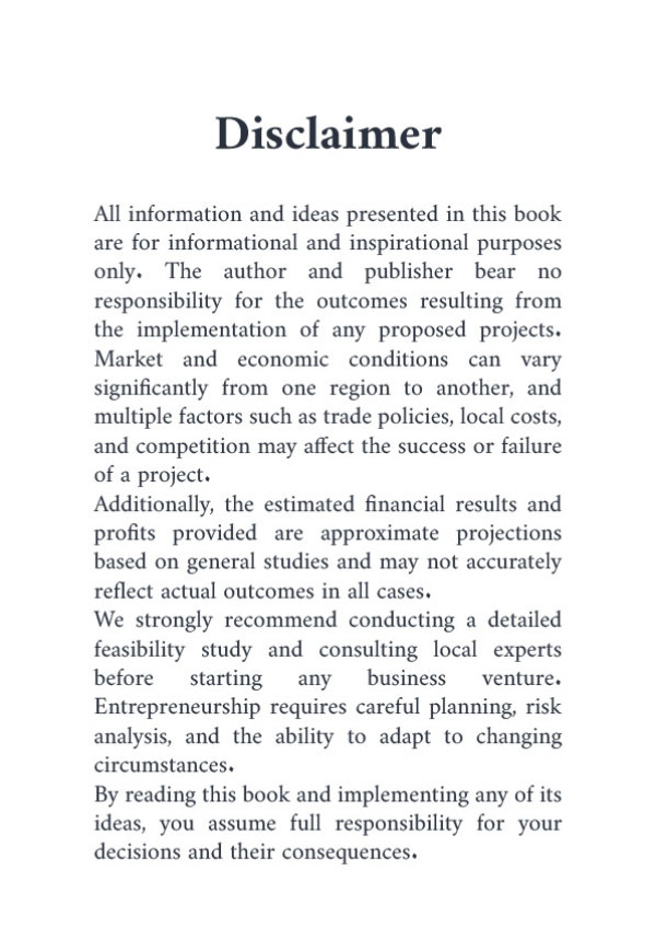 500 Investment Project Ideas - part 1 - english 500 Investment Project Ideas - part 1 - english